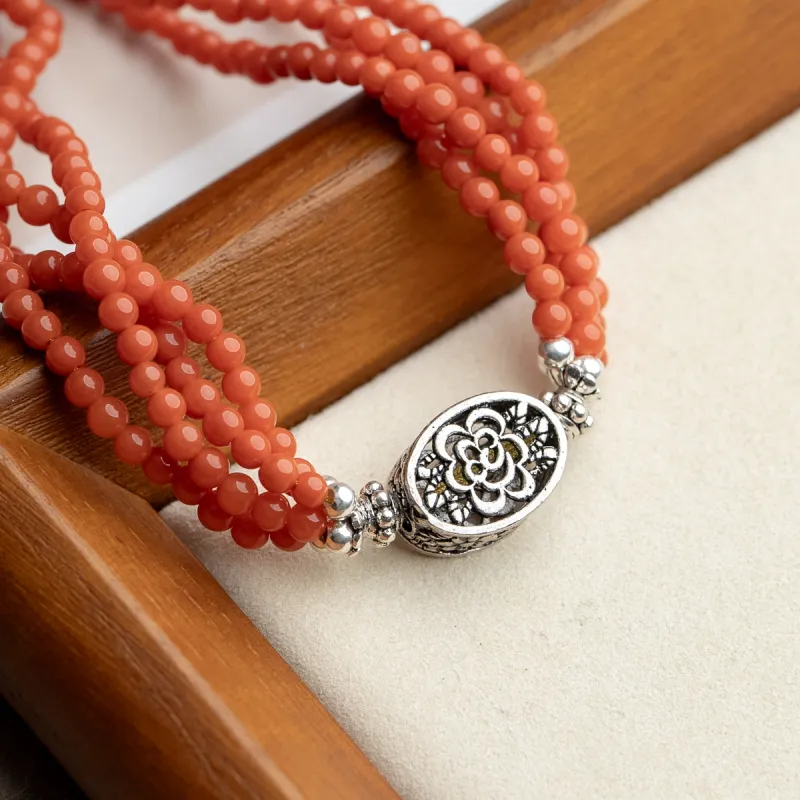 Xianyuan Southern Red Agate Bracelets Unisex-3