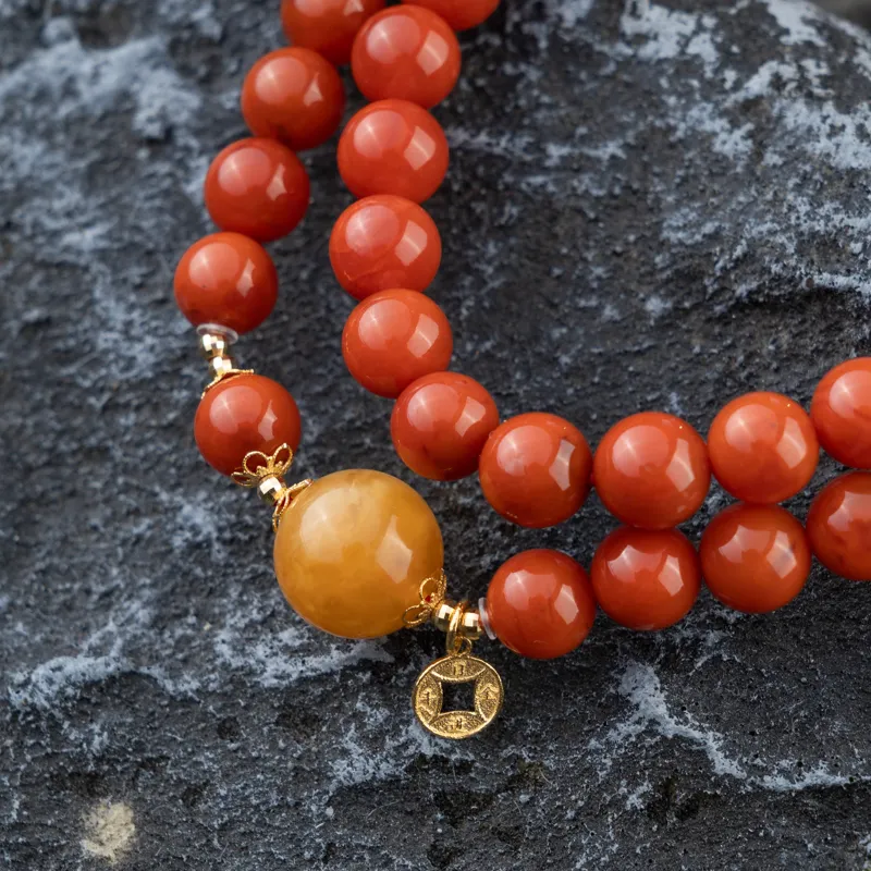Xianyuan South Red Agate Bracelets Unisex-3