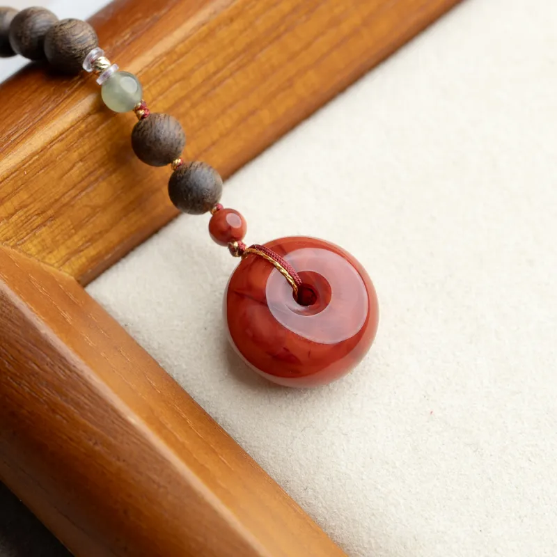 Xianyuan Agarwood Bead Chain Unisex-3