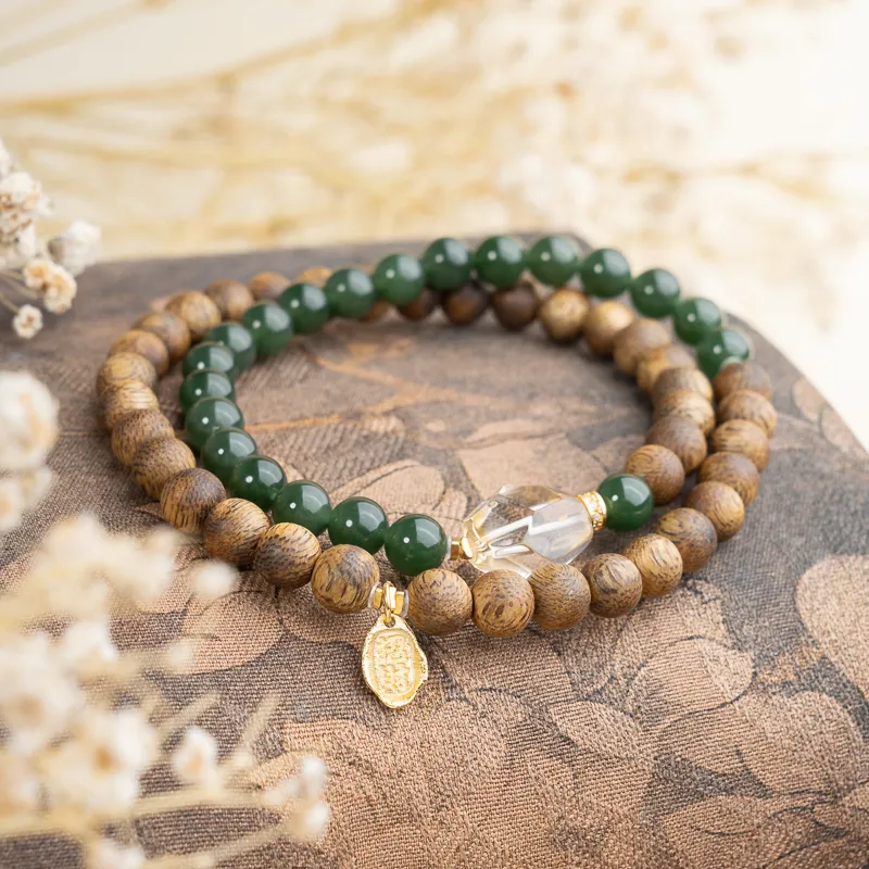 Xianyuan Agarwood Precious Wood Bracelets Unisex-3