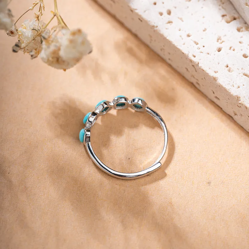 Xianyuan Turquoise Rings Unisex-6