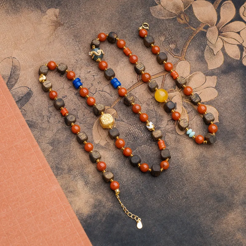 Xianyuan Agarwood Bead Chain Unisex-4