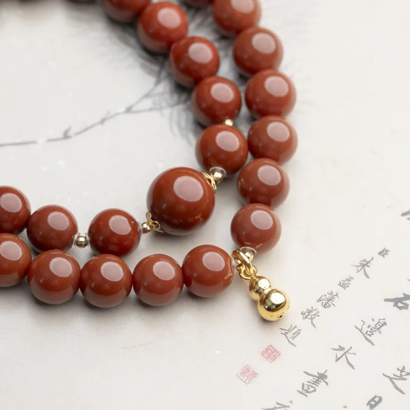 Xianyuan Southern Red Agate Jade Bracelets Unisex-4