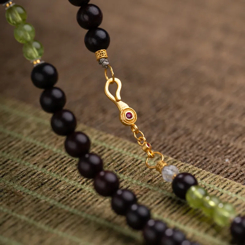Xianyuan Pterocarpus Necklaces Unisex-3