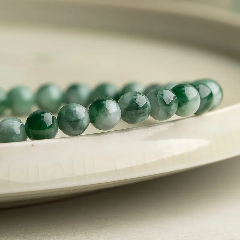 Xianyuan Bean Type Jadeite Bracelets Unisex-4