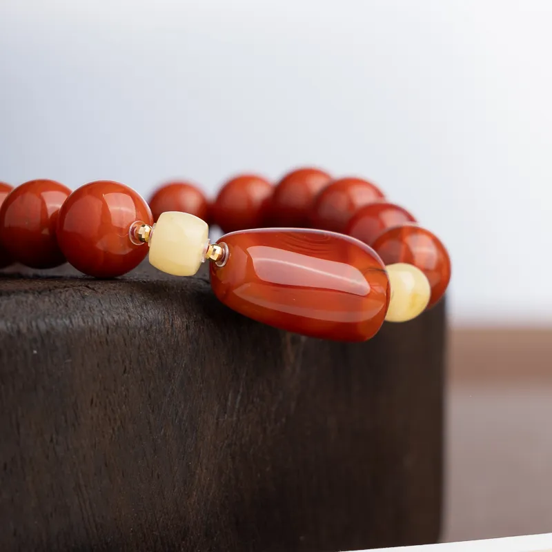 Xianyuan South Red Agate Bracelets Unisex-4