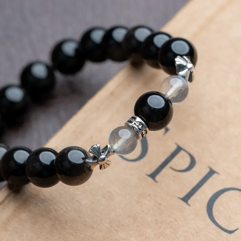 Xianyuan Obsidian Bracelets Unisex-5