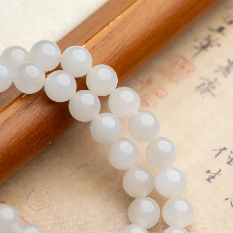 Xianyuan Hetian Jade Bracelets White Jade/Pale Greenish White Jade Unisex-6