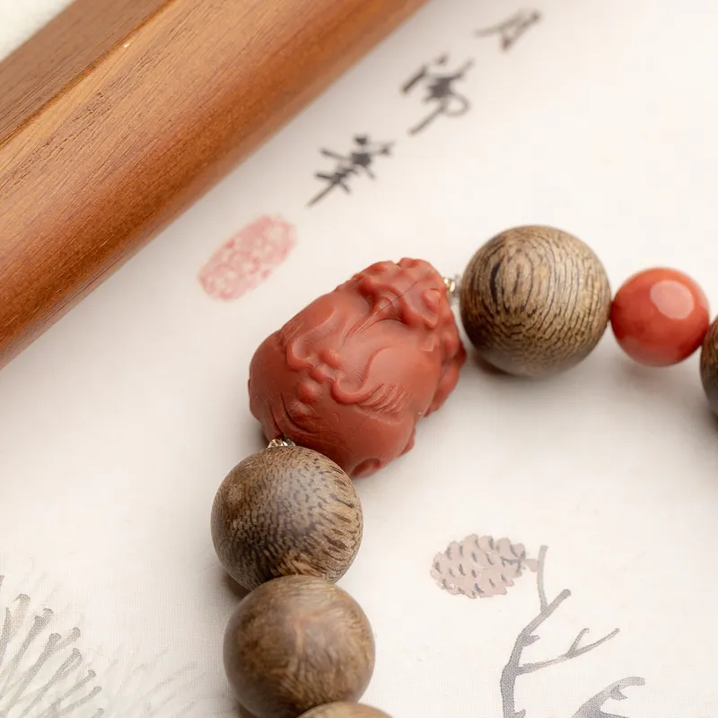 Xianyuan Agarwood Precious Wood Bracelets Unisex-6