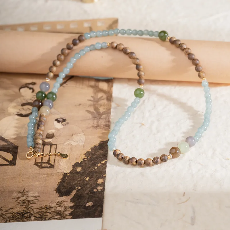 Xianyuan Agarwood Bead Chain Unisex-2