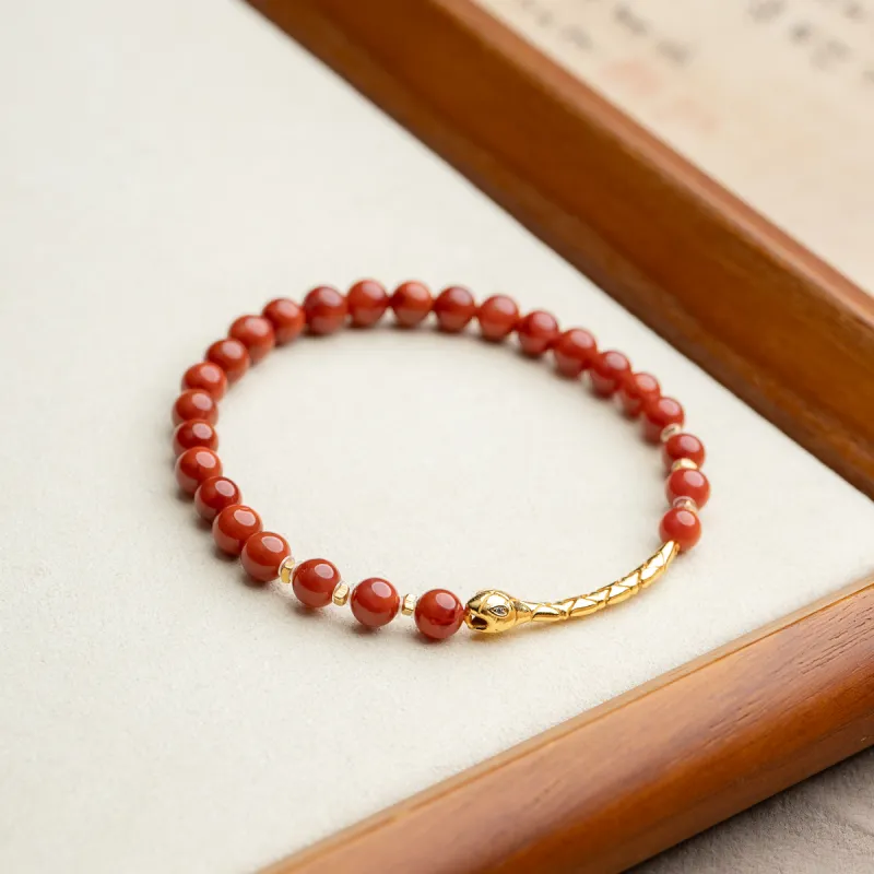 Xianyuan Southern Red Agate Bracelets Unisex-2