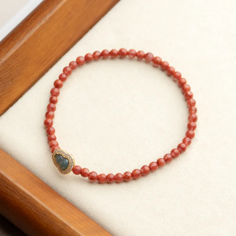 Xianyuan Southern Red Agate Bracelets Unisex-2