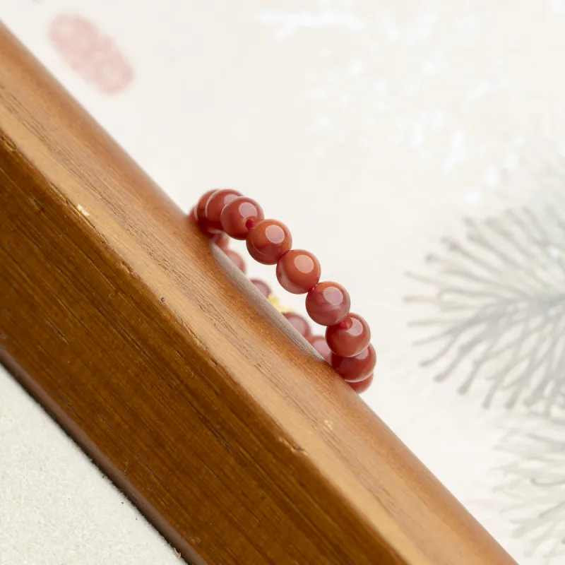 Xianyuan Southern Red Agate Rings Unisex-4