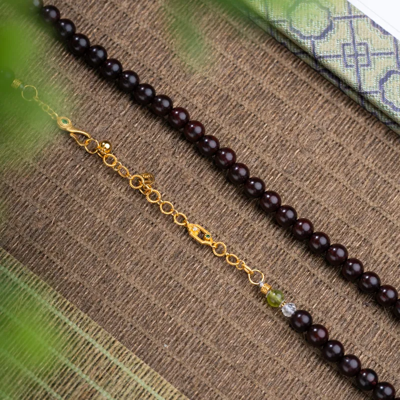 Xianyuan Pterocarpus Necklaces Unisex-5