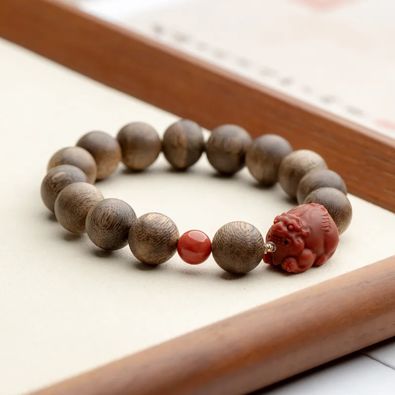 Xianyuan Agarwood Precious Wood Bracelets Unisex-1