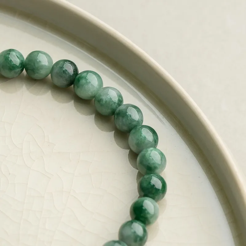 Xianyuan Bean Type Jadeite Bracelets Unisex-6