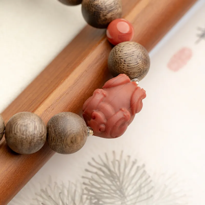 Xianyuan Agarwood Precious Wood Bracelets Unisex-7