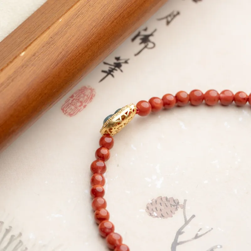 Xianyuan Southern Red Agate Bracelets Unisex-5