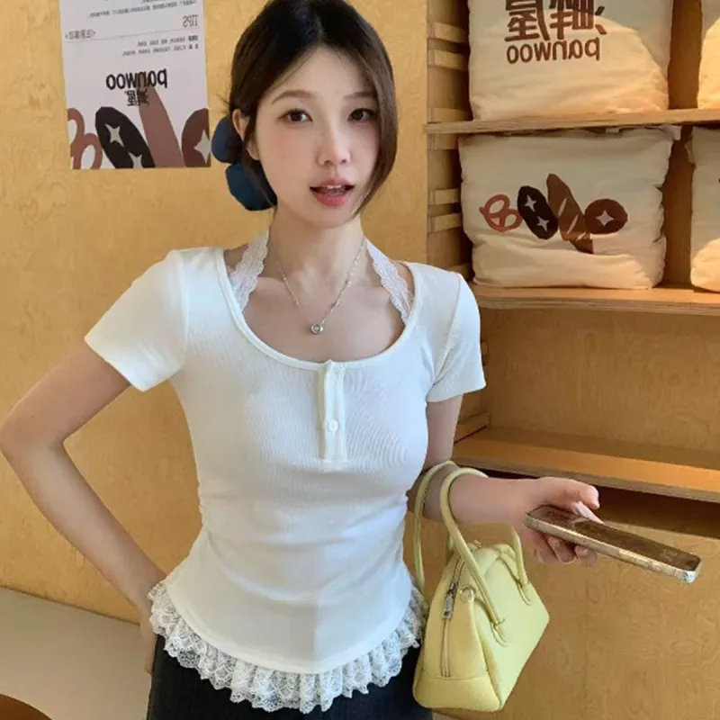 HANDAIWEI Regular T Shirt Women's-2