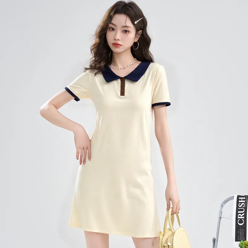 HANDAIWEI Short Sleeved Dress Women's-2
