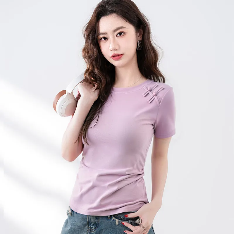 HANDAIWEI T Shirts Women's Taro Purple-2
