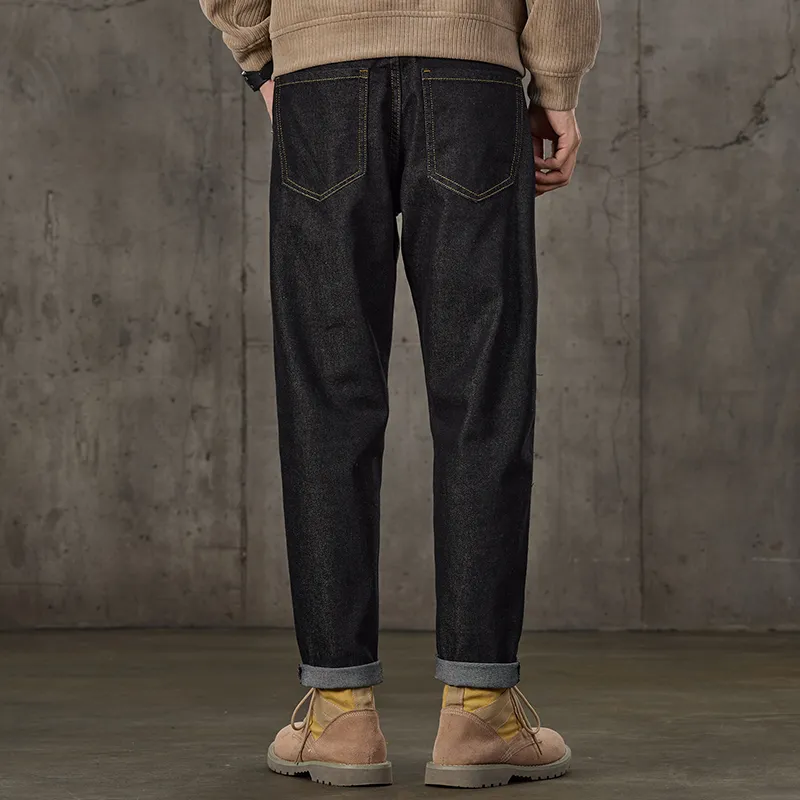 HANDAIWEI Jeans Men Black-2