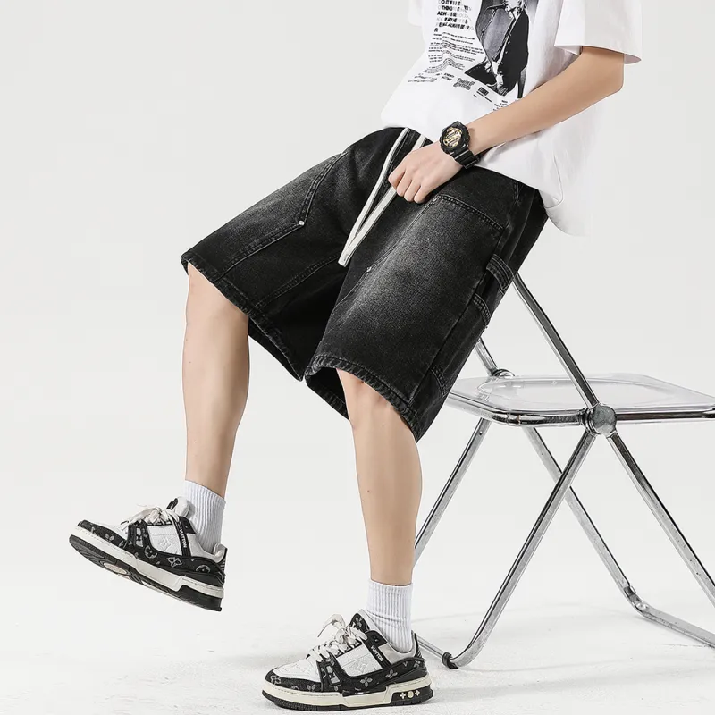 THREEAGAINTHR33 Denim Shorts Unisex-8