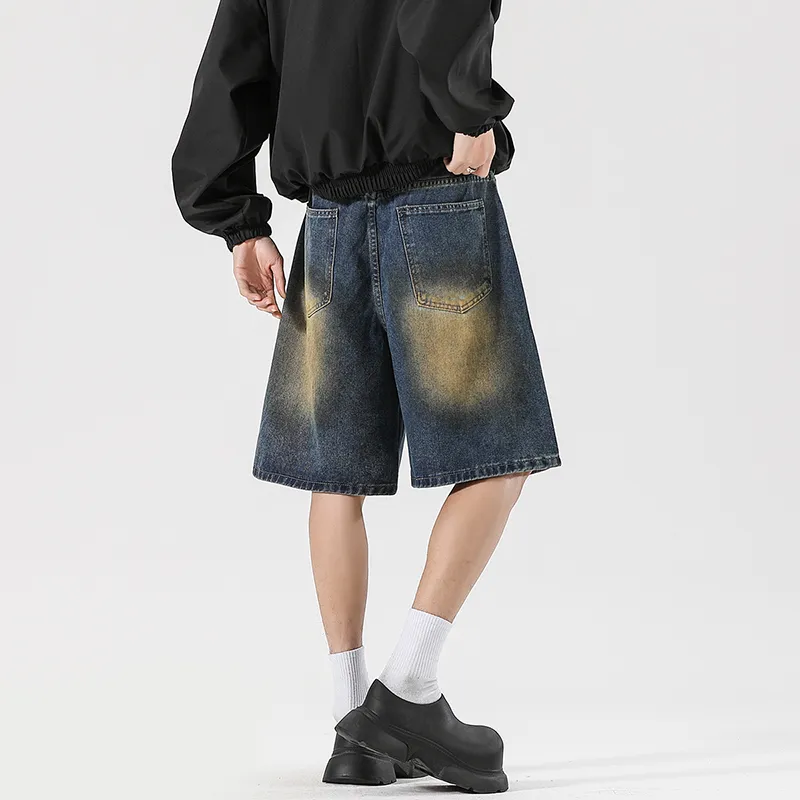 THREEAGAINTHR33 Denim Shorts Unisex-4