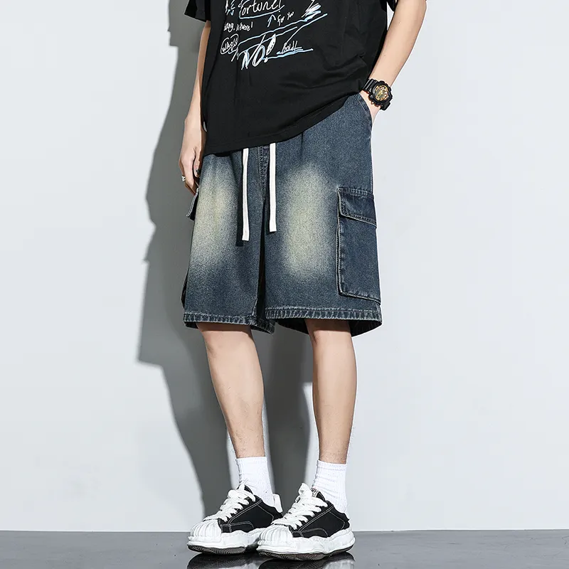 THREEAGAINTHR33 Denim Shorts Unisex-23