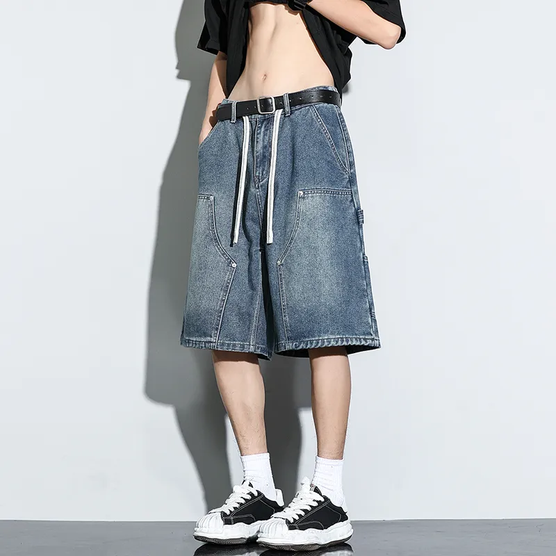 THREEAGAINTHR33 Denim Shorts Unisex-2