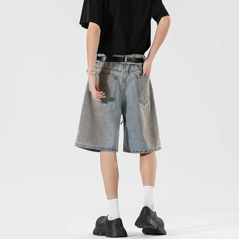 THREEAGAINTHR33 Denim Shorts Unisex-9