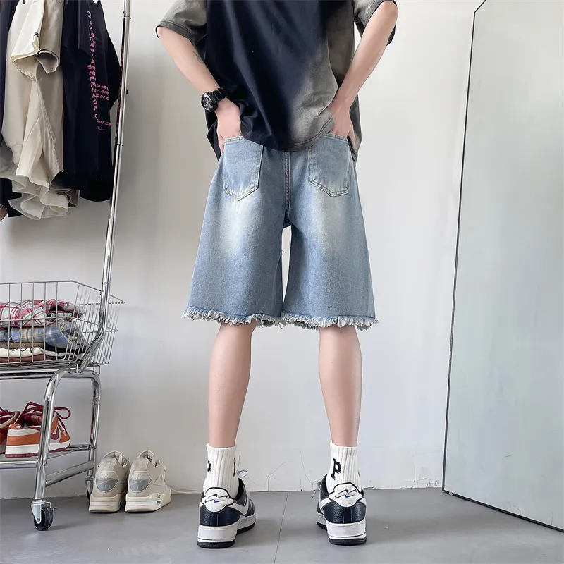 THREEAGAINTHR33 Denim Shorts Unisex-2