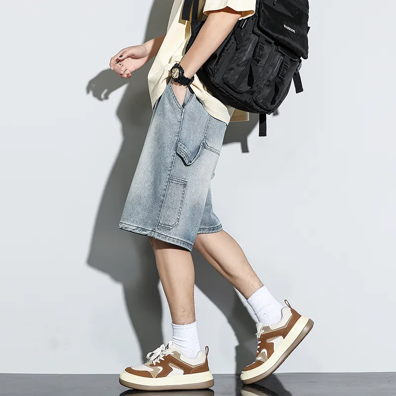THREEAGAINTHR33 Denim Shorts Unisex-29