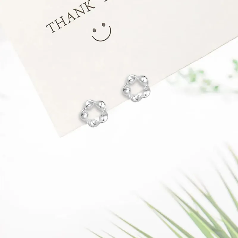 EUA Alloy Stud Earrings Women's-2