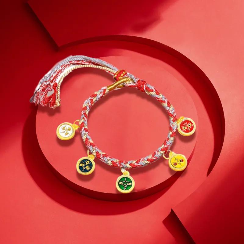 EUA Wealth From All Directions Bracelets Unisex-14
