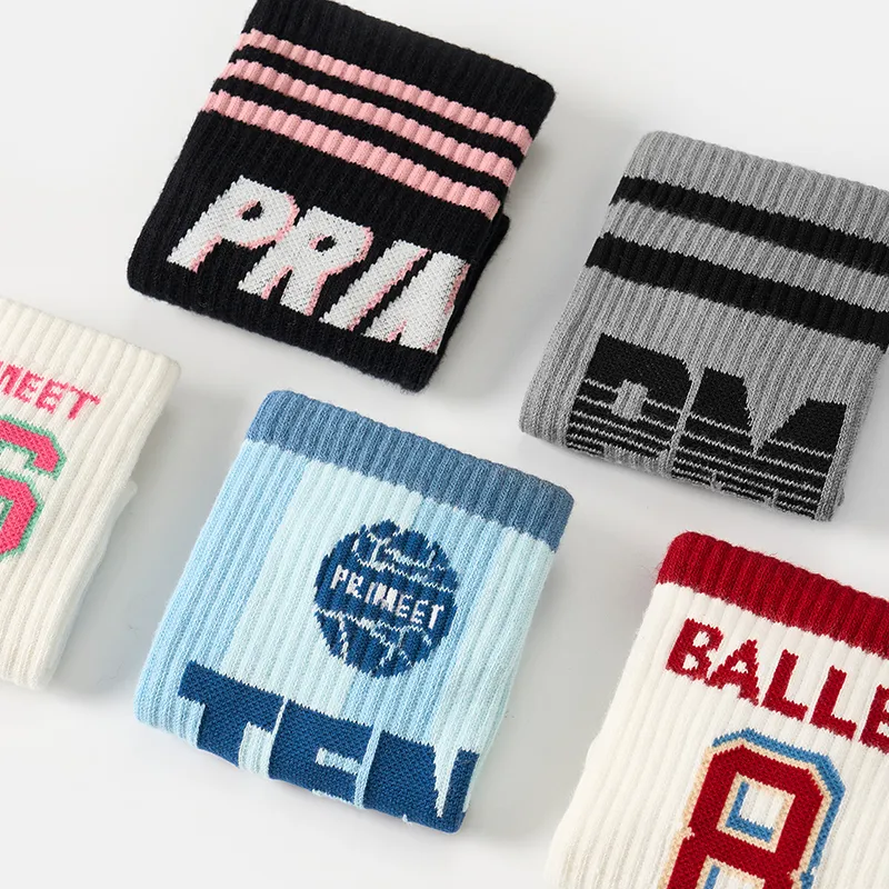 Primeet Mid Calf Socks Fall Unisex 5 Pack-25