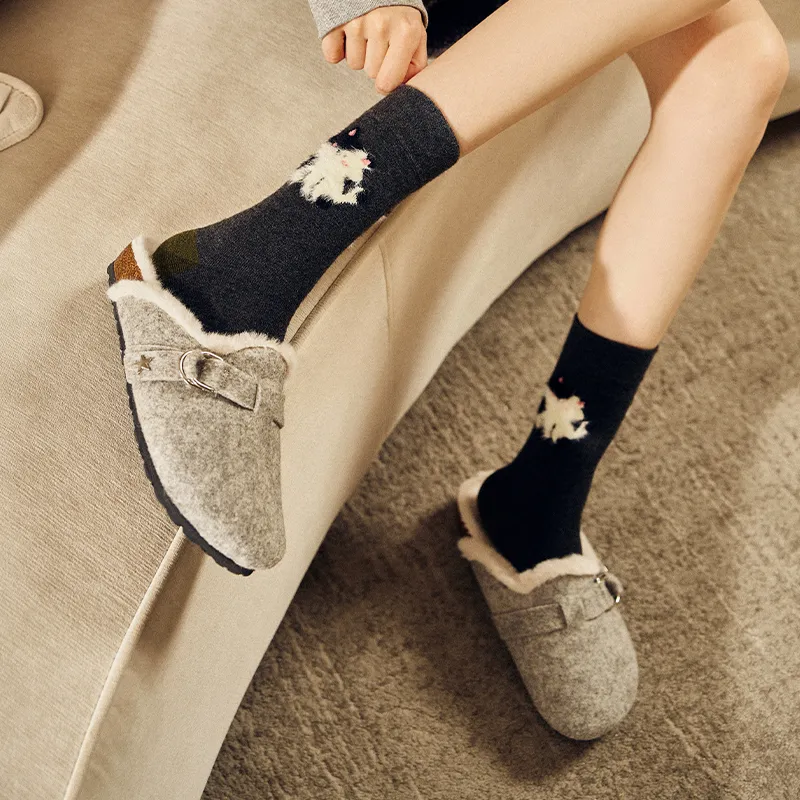 Primeet Mid Calf Socks Women's 4 Pack-24