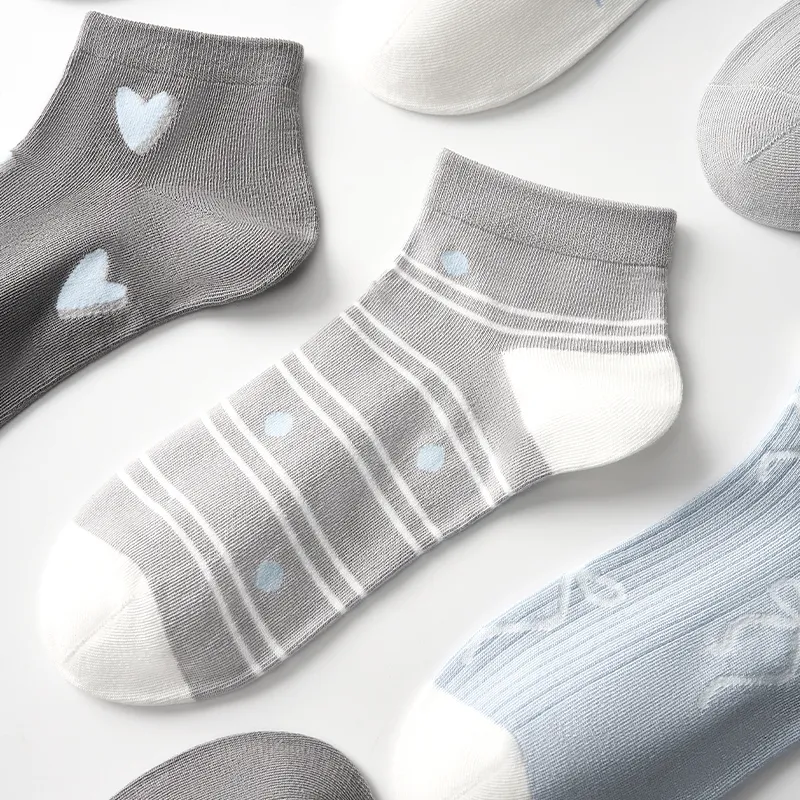 Primeet Ankle Socks Women's 5 Pack Summer Project-18