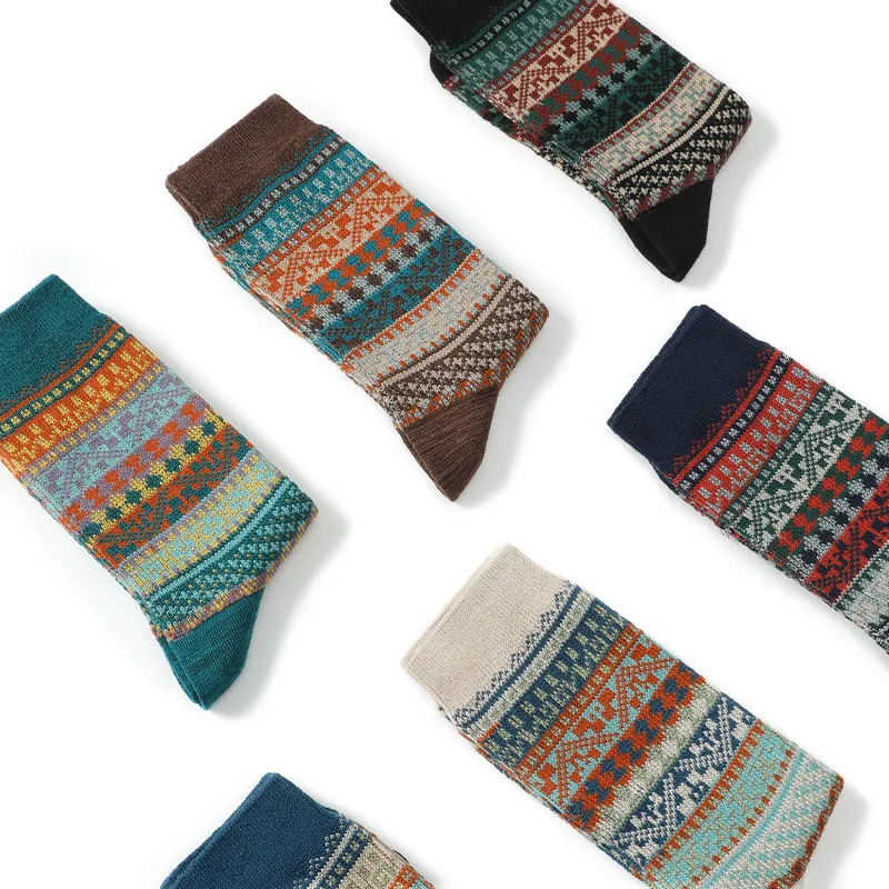 Primeet Mid Calf Socks Men's 5 Pack-8