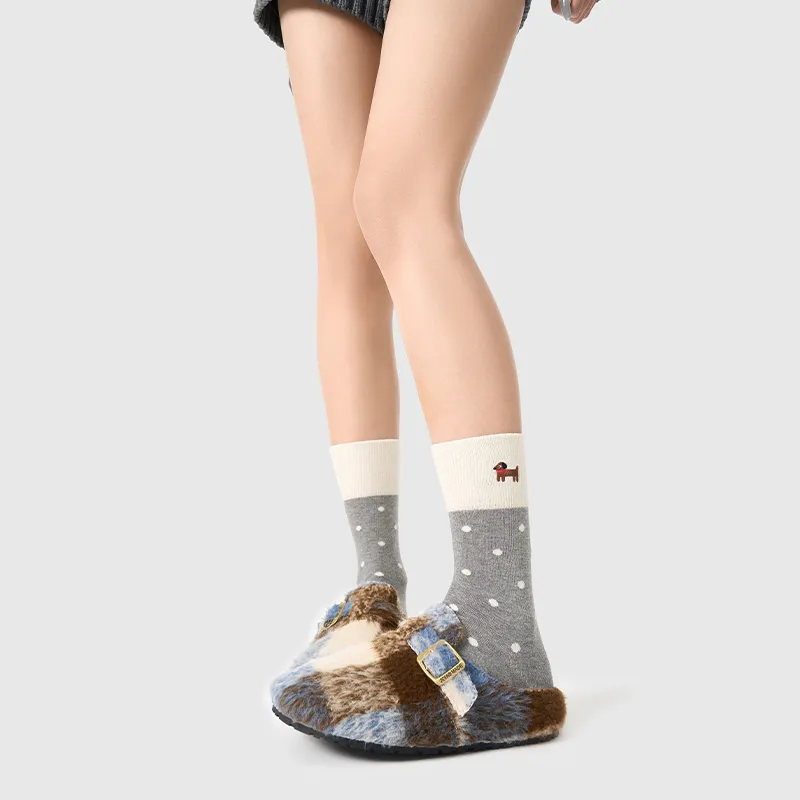 Primeet Mid Calf Socks Women's 4 Pack-4