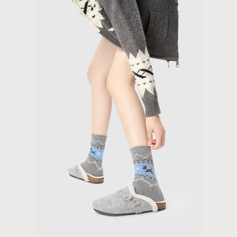 Primeet Mid Calf Socks Women's 4 Pack-21