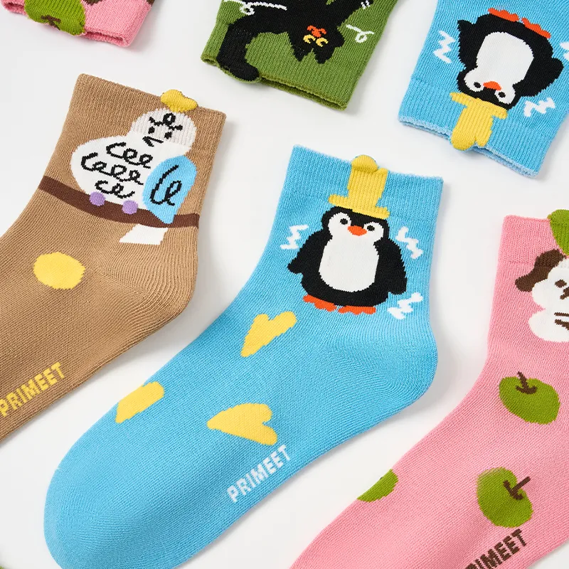 Primeet Ankle Socks Women's 5 Pack Cute Pet Design Iridescent-2