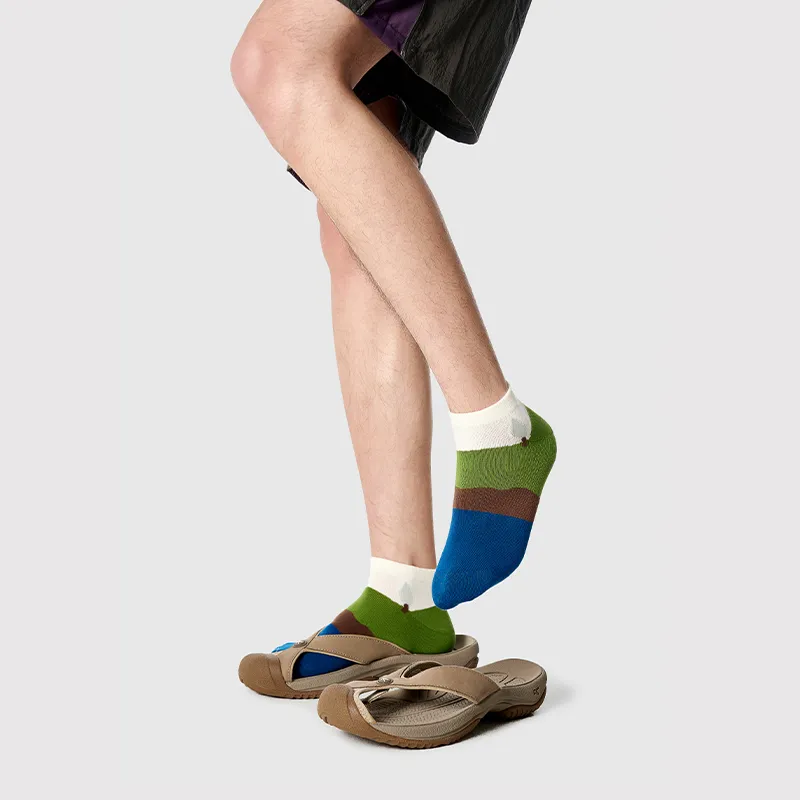 Primeet Mid Calf Socks Men's 5 Pack-37