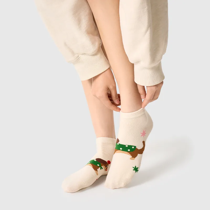 Primeet Ankle Socks Women's 5 Pack Summer Project-5