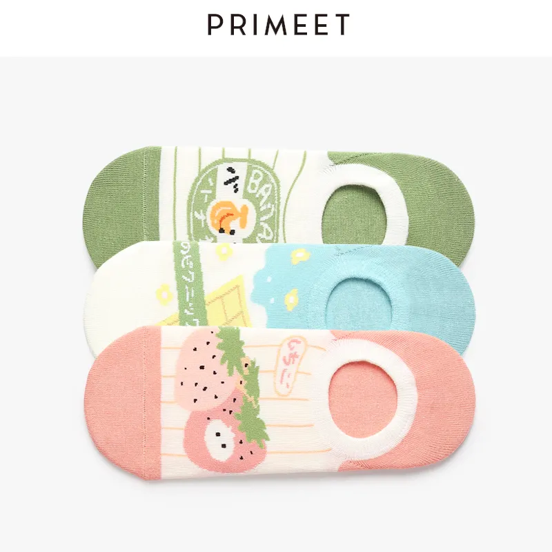 Primeet No Show Socks Women's 5 Pack-24