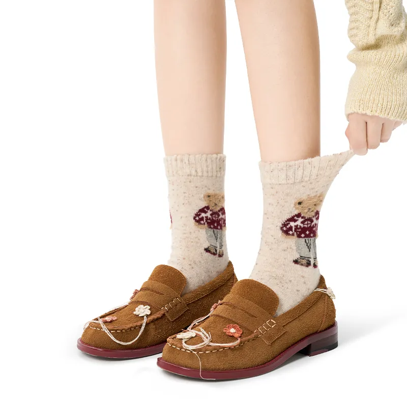 Primeet Mid Calf Socks Women's Combo Set-5