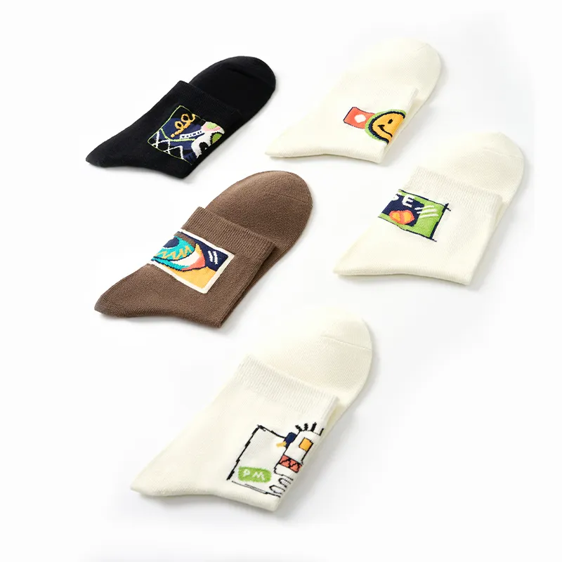 Primeet Mid Calf Socks Men's 5 Pack-34