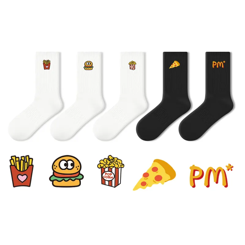 Primeet Mid Calf Socks Unisex 5 Pack-5
