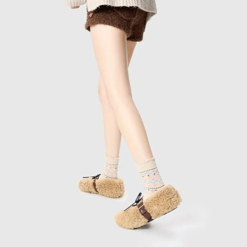 Primeet Mid Calf Socks Women's 4 Pack-27