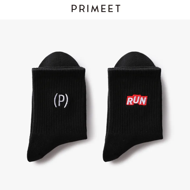 Primeet Mid Calf Socks Spring Summer Women's 5 Pack White-22